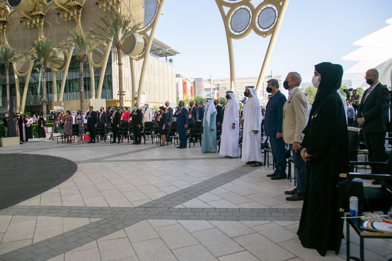 رئيس سيشل يتفقد جناح بلاده بمعرض إكسبو 2020 دبي