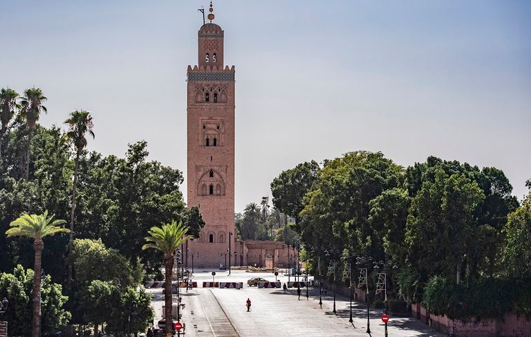 ساحة جامع الفناء الشهير أشهر معالم مدينة مراكش - أ ف ب