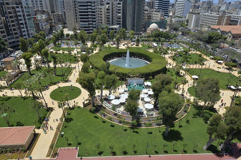 حديقة رينيه معوض أحد أماكن السياحة في بيروت