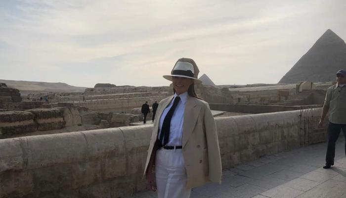 بالصور.. ميلانيا ترامب تزور المعالم الأثرية بالقاهرة والجيزة